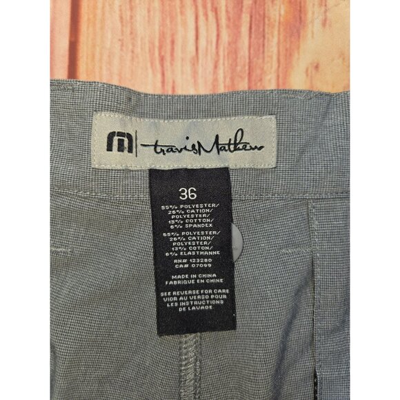 Travis Mathew Mens Gray Stretch Blend Chino Shorts Size 36 - Picture 3 of 5